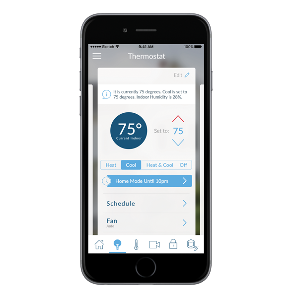 smart thermostat control with mobile