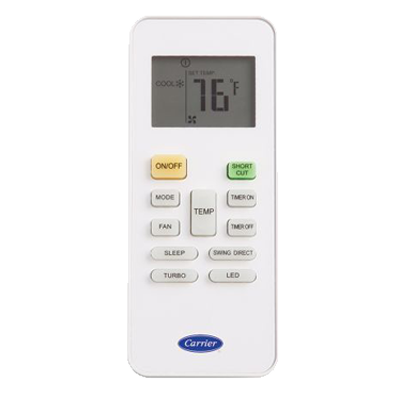 Carrier Ductless Mini-Split Remote Control